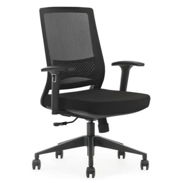 HOLLYWOOD ergonomikus irodai forgószék hálós háttámlával, teherbírás: 110 kg, garancia: 2 év, fekete-fekete