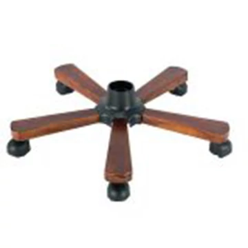 Lábkereszt EXE WOOD, fém – fa burkolattal, görgő csap átmérő 11 mm, barna