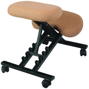 FÉMVÁZAS TÉRDEPLŐSZÉK szövet kárpitozással, teherbírás: 110 kg, garancia: 2 év, világos beige
