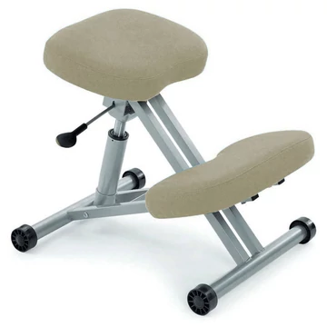 GÁZLIFTES TÉRDEPLŐSZÉK SZÖVET KÁRPITOZÁSSAL, egyenes testtartásra készteti testünket, teherbírás: 110 kg, garancia: 2 év, beige