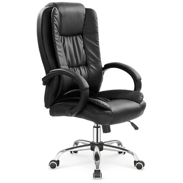 RELAX forgószék textilbőr kárpitozással, krómozott acél lábkereszttel, négy választható színben, teherbírás: 100 kg, garancia: 2 év, fekete