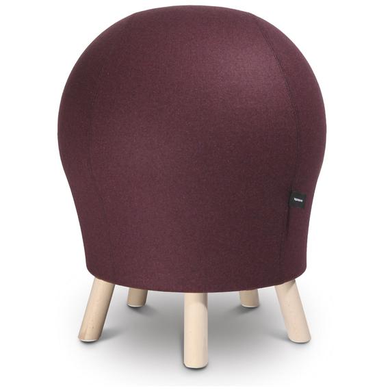 SITNESS 5 ALPINE labdaszék fa lábakkal, teherbírás: 110 kg, garancia: 3 év, bordó