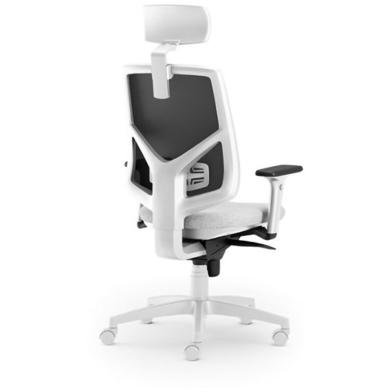 VERTIGO BOSS NET WHITE ergonomikus szék, fehér műanyag lábkereszttel, hálós háttámlával, teherbírás: 110 kg, garancia: 2 év