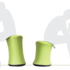 Kép 3/4 - ACTIWORK balansz puff ülésmagasság állítással, félgömb alakú öntötthab szivacs ülőlappal, teherbírás: 110 kg, garancia: 1 év, zöld
